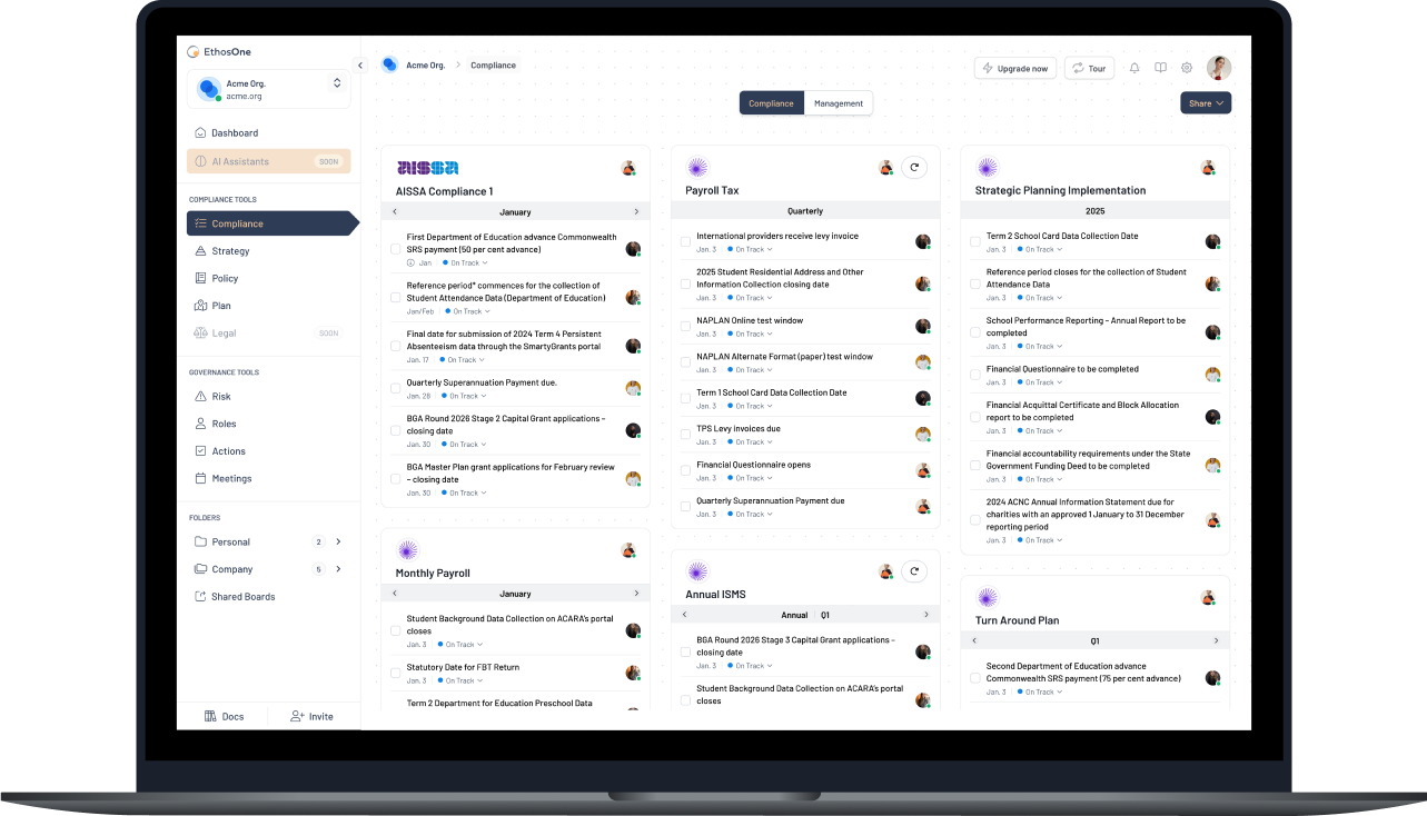 Compliance Screenshot