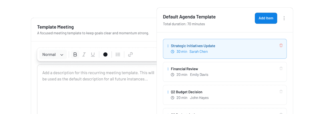 Meeting Governance That Preserves Decisions and Accountability preview for Interactive Agenda