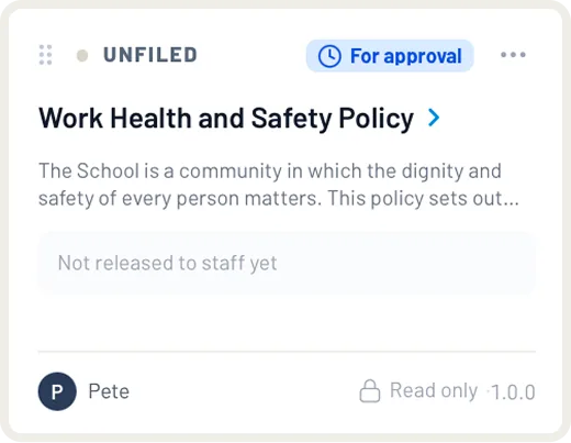 An open school legislation obligation showing its source, owner, applicability condition, linked policy evidence and controls to draft a policy or link more proof.