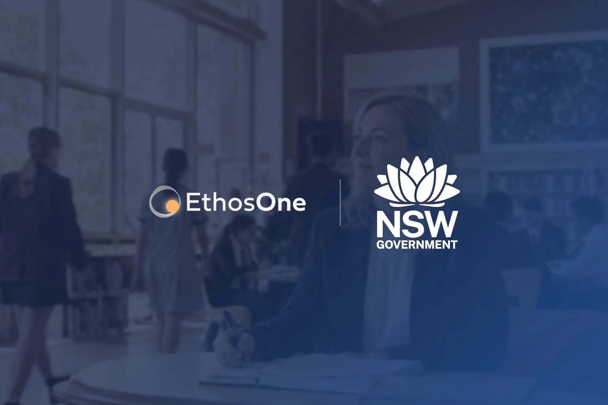 The EthosOne mark beside the NSW Government mark.